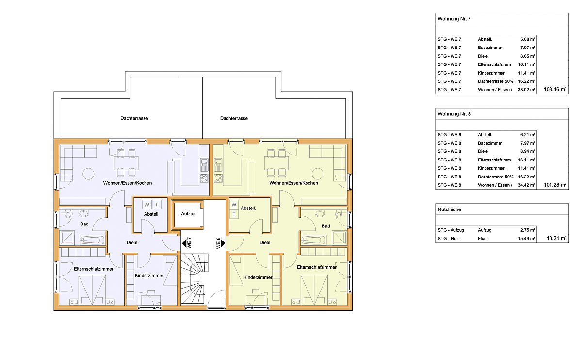 Foto Grundriss Staffelgeschoss