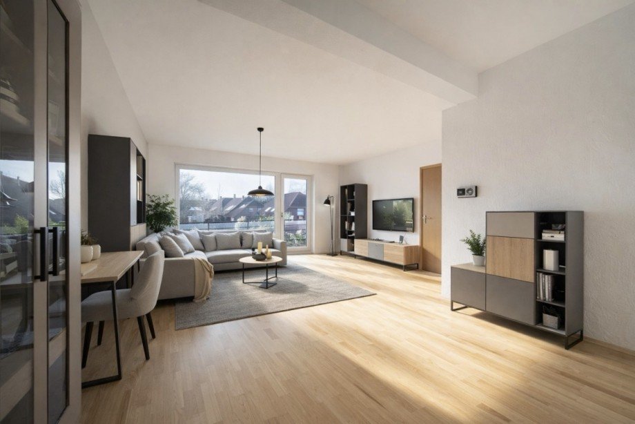3349 Musterbeispiel Wohnzimmer Etagenwohnung Kleve