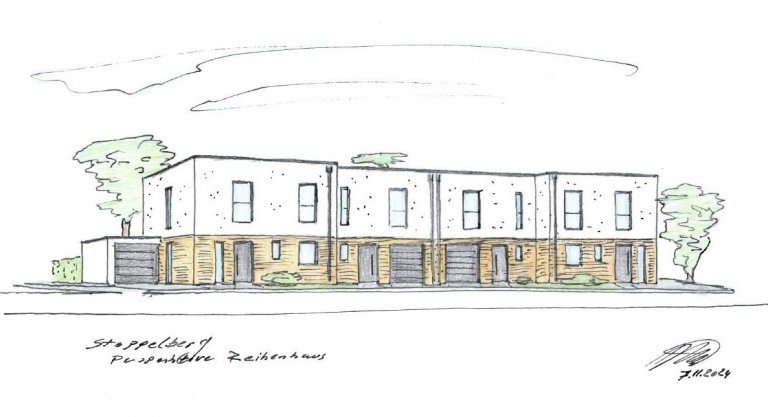 Au�enansicht Kleve Reiheneckhaus VERKAUFT! Neubau von vier modernen Reihenh�usern in Kleve-Reichswalde