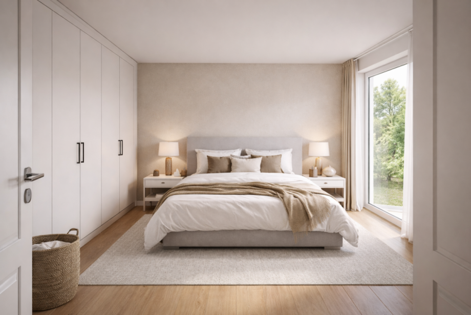 Schlafzimmer Musterbeispiel Erdgeschosswohnung Kleve