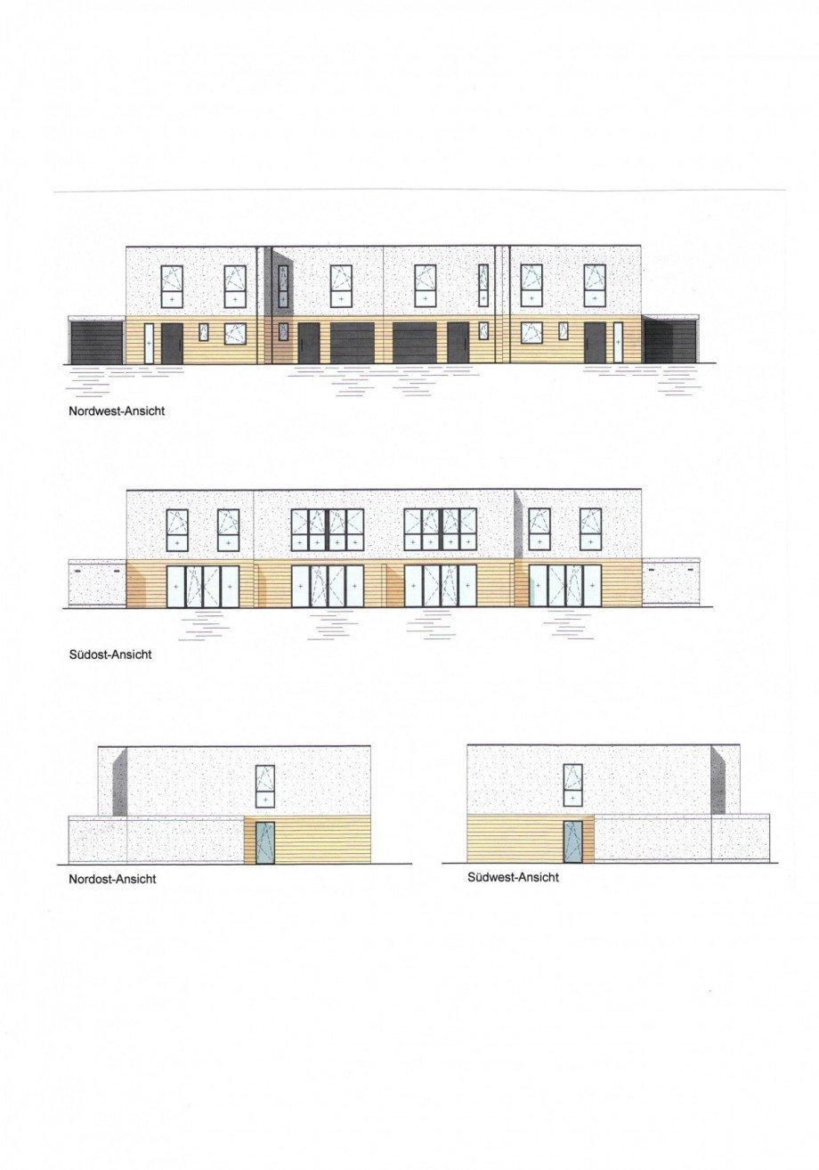 3248 Ansichten Reihenh�user Reihenmittelhaus Kleve
