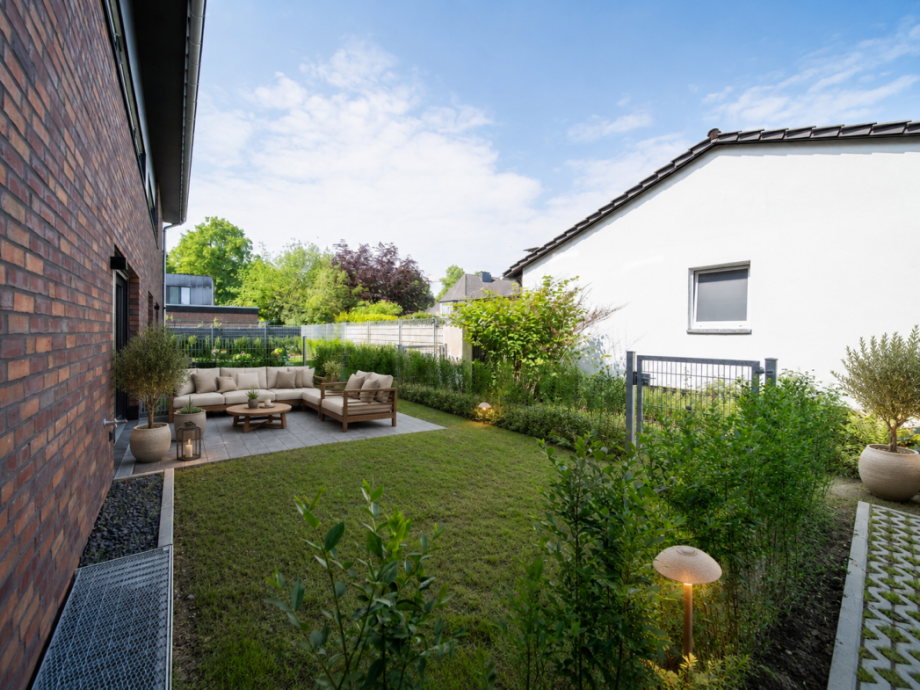 Gartenansicht Etagenwohnung Kleve