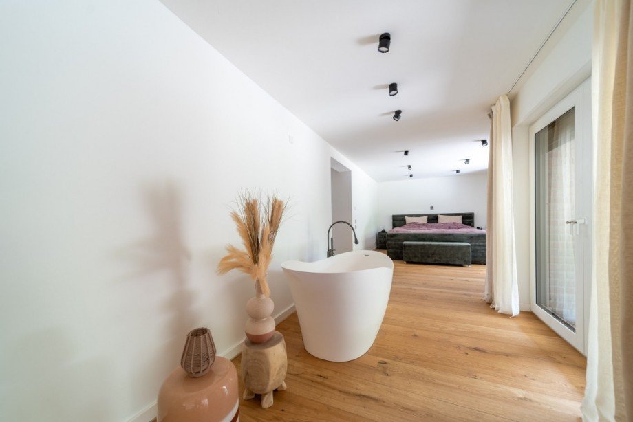 freistehende Badewanne Einfamilienhaus Bedburg-Hau