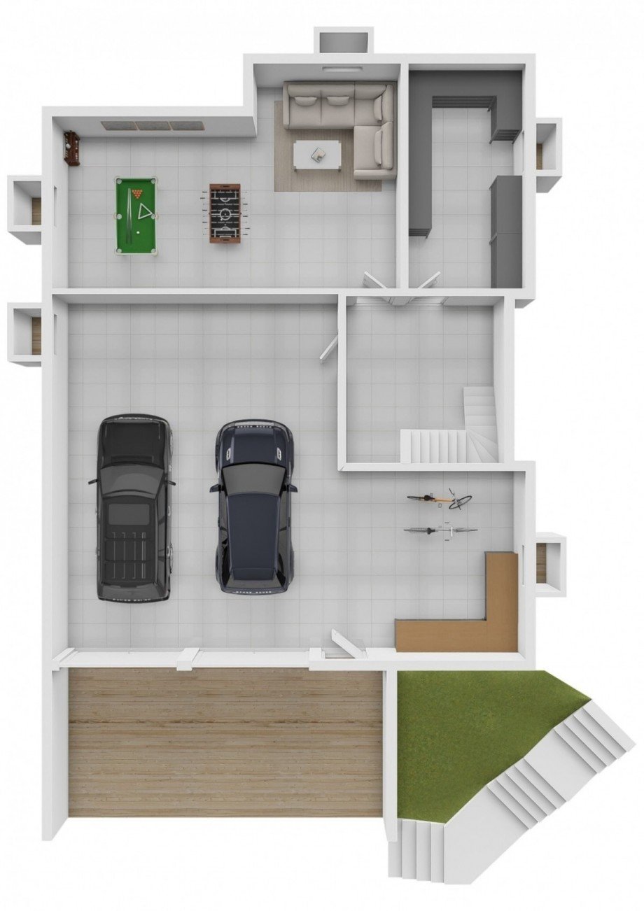 Grundriss Keller Villa Kranenburg