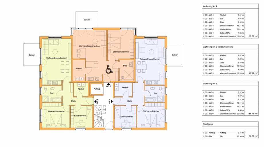Grundriss Penthousewohnung Kleve