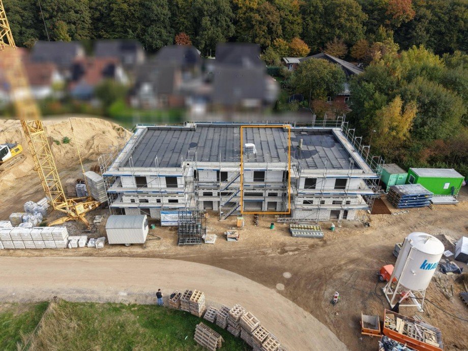 3256 Drohnenansicht Reihenmittelhaus Kleve