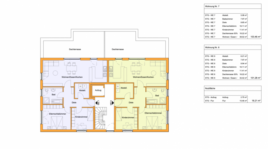 Grundriss Penthousewohnung Kleve