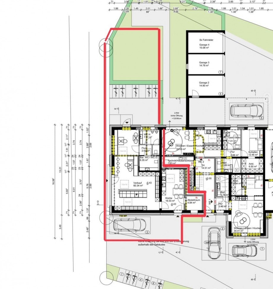 Grundriss Gastronomie Bedburg-Hau