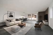 Beispiel Wohnzimmer Bezugsfertige Neubauwohnung in City-Lage