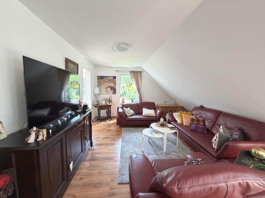 Wohnzimmer Dachgeschosswohnung Kalkar