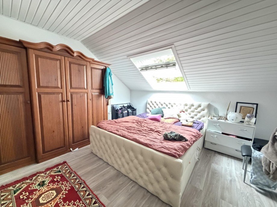 Schlafzimmer Dachgeschosswohnung Kleve
