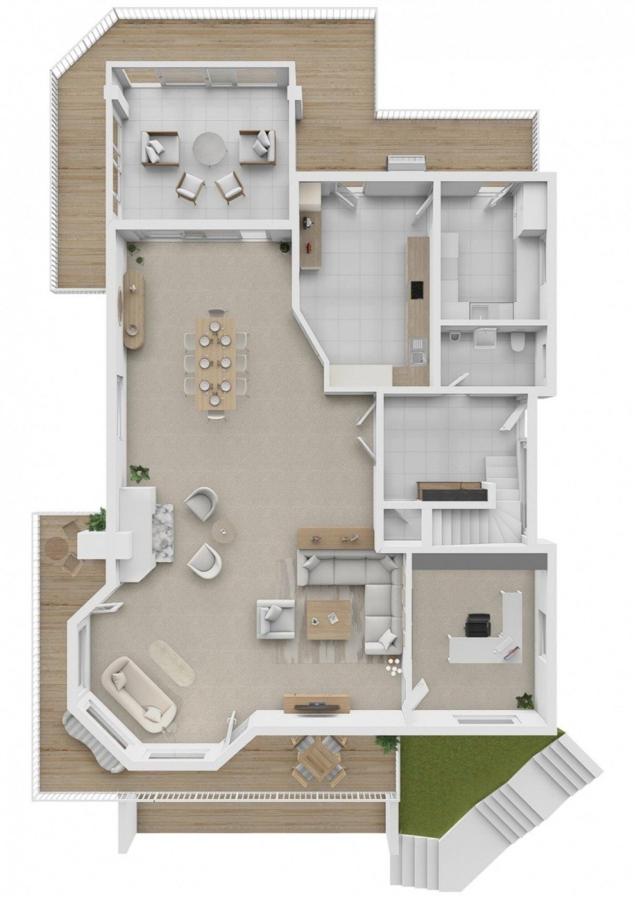 Grundriss Erdgeschoss Villa Kranenburg