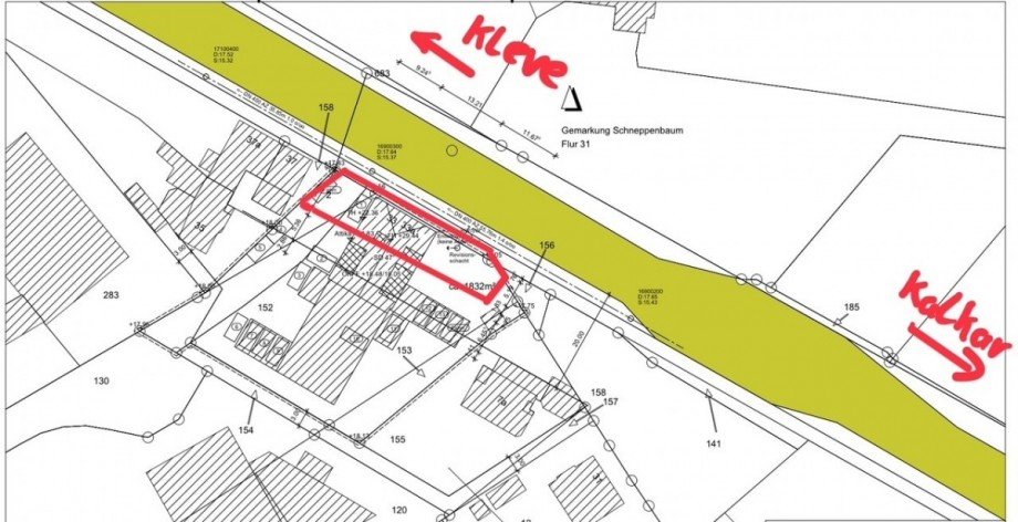 Lageplan Gastronomie Bedburg-Hau