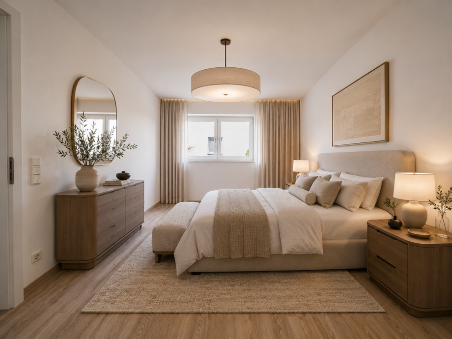 Beispielbild Schlafzimmer Etagenwohnung Kleve
