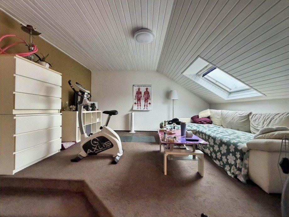 Wohnzimmer Dachgeschosswohnung Kleve