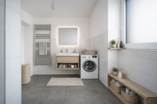 Beispiel Badezimmer Bezugsfertige Neubauwohnung in City-Lage